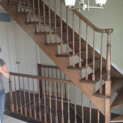 Escalier sablage